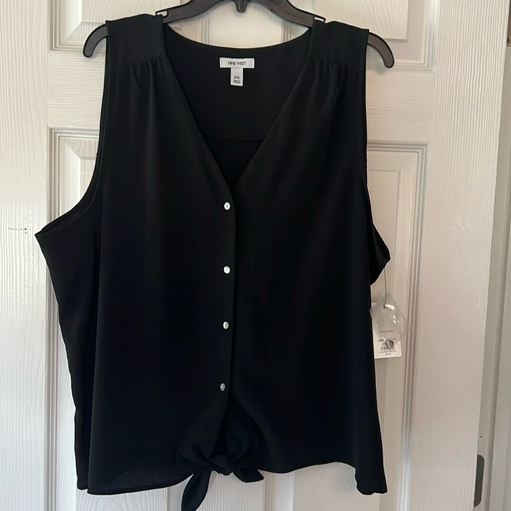 New with Tags! Nine West Black Tank Top XXL